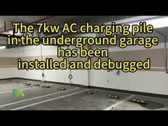 7KW 11KW 22KW Tipo colonna d'argento mono pistola veicolo elettrico AC pila di ricarica