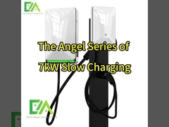 Pearl White Home / Colonna commerciale Staffa di ricarica per veicoli elettrici 7KW 22KW 32A