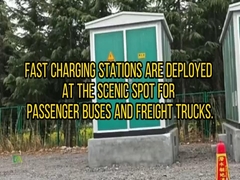 180Kw Dc Ev stazioni di ricarica sono dispiegati nel punto panoramica per il passeggero