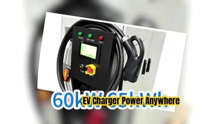 Caricatore mobile per veicoli elettrici Maxpower 60kW Potenza nominale 65kWh Capacità Protezione IP55 Stazione di ricarica portatile