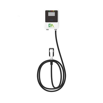 Un buon prezzo. Home 7KW 11KW 22KW 32A Carro elettrico montato su parete bianco Single Gun AC Charger in linea