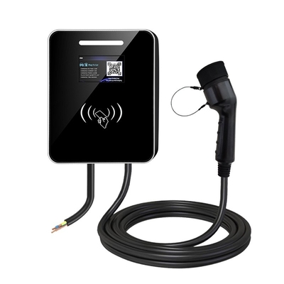 Un buon prezzo. 7kW caricabatterie per veicoli elettrici a corrente alternata montata a parete tipo 2 presa IP65 RFID controllo APP intelligente per la casa / commerciale in linea