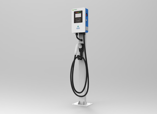 Bianco e blu 7KW AC EV caricabatterie pila per ufficio hotel parcheggio