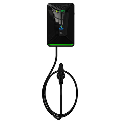 Un buon prezzo. Punto di ricarica per auto da 7 kW Black Wallbox Usato domestico Liquid Crystal Display Swipe Start in linea