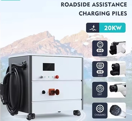 Un buon prezzo. Caricabatterie per veicoli elettrici portatili IP54 da 20 kW per il salvataggio stradale in caso di emergenza in linea
