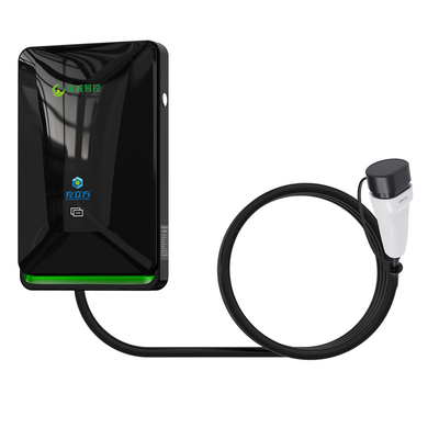 7KW 11KW 21KW Black Wall-Mounted Electric Vehicle AC Charging Stack