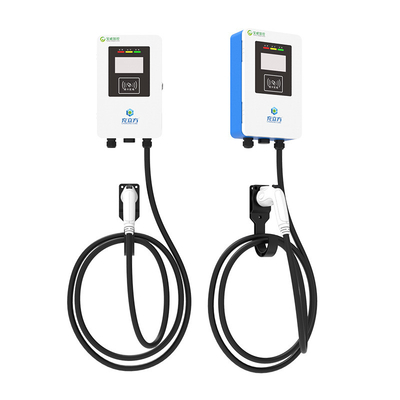 7KW/32A Blu e Bianco Parete / Colonna di carica del veicolo elettrico