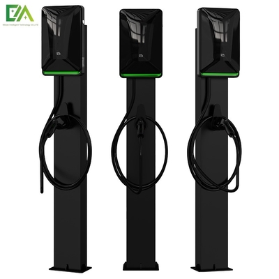 Un buon prezzo. 220V 380V 7kW 11KW 22KW Colonna nera Tipo piastra di ricarica CA per veicoli elettrici domestici in linea