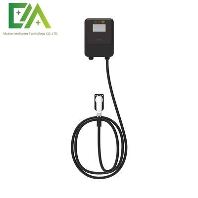 7KW 11KW 22KW Veicolo elettrico a parete nero a pistola singola piattaforma di ricarica AC / caricabatterie portatile commerciale