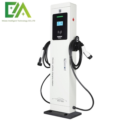 Un buon prezzo. Pistola doppia a pavimento bianco caricabatterie veloci per veicoli elettrici con schermo con funzione di regolazione in linea