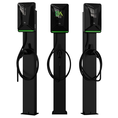 Un buon prezzo. Home Commerciale Caricabatterie per veicoli elettrici a colonna nera Tipo 2 7kw 11KW 22kw Stazione di ricarica portatile con RFID OCPP in linea