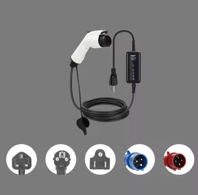 Un buon prezzo. 7KW 32A 1 Caricabatterie elettriche portatili monofase Tipo 1 5M 10m Cavo Caricabatterie per auto elettriche Box di parete Stazione di ricarica auto elettrica CEE Plug in linea