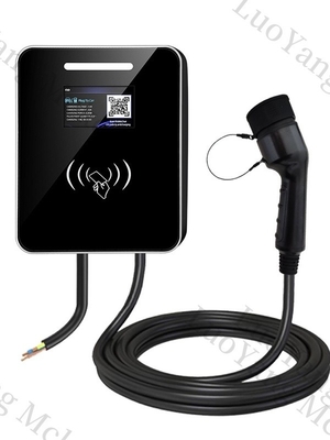 Caricabatterie da parete EV portatile da 22Kw 7Kw 11Kw 16A 32A 32 Ampere Tipo 2 Livello 2 per auto elettriche, montaggio a parete