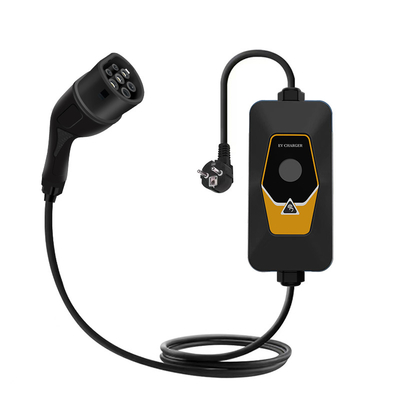 16A 3.5KW Smart Portable Ev Charger Tipo 1 / Tipo 2 / GBT Portable Ev Charger per auto elettrica con presa del caricabatterie 5 Ev