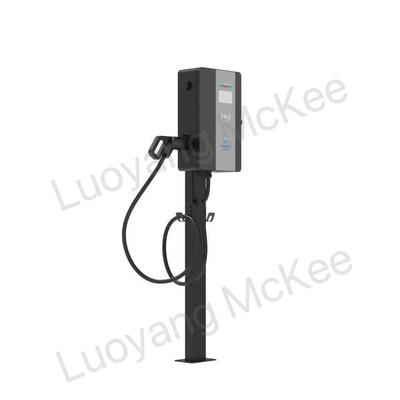 Un buon prezzo. Caricabatterie per veicoli elettrici a corrente alternata a doppia pistola montata a pavimento da 14 kW, per uso residenziale e commerciale, schermo tattile a colori ad alta luminosità da 4,3 pollici, protezione per la sicurezza a tutto tondo, pistole singole / doppie opzionali in linea