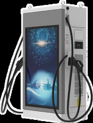 Un buon prezzo. Stazione di ricarica rapida DC da 80 kW per veicoli a nuova energia, dotata di doppie pistole di ricarica, un display pubblicitario a colori da 55 pollici e grado di protezione IP54. in linea