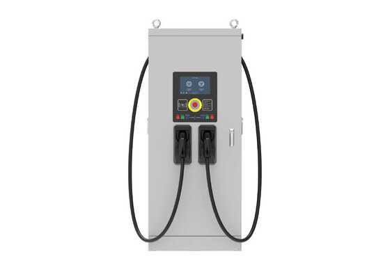 Un buon prezzo. Batteria di ricarica CC commerciale da 80 kW, touchscreen a colori da 7 pollici, rete 4G e sistema di pagamento con carta magnetica in linea