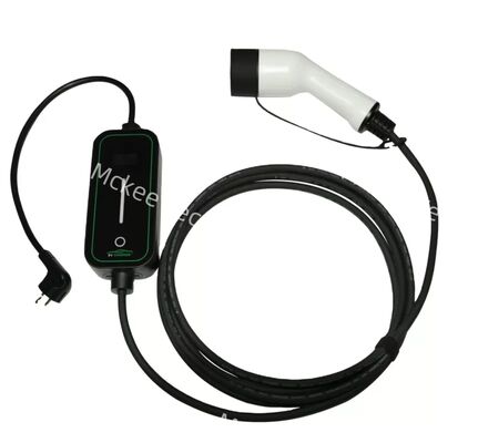 Un buon prezzo. Caricabatterie portatile per veicoli elettrici di tipo 2 regolabile da 3,5 kW 16 A con display LCD in linea