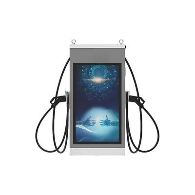 Stazione di ricarica per veicoli elettrici DC 160kW Raffreddata ad aria IP54 Dotata di schermo pubblicitario touch da 10 pollici 4G Ethernet WIFI APP OCPP1.6J per uso autostradale, parcheggio e flotte commerciali