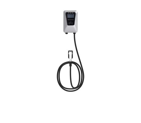 Un buon prezzo. Stile colonna di parete 7kW 32A Single Port Silver EV AC stack di ricarica in linea