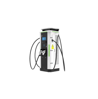 Caricabatterie a doppia pistola da 120kW ad alta potenza. Soluzione di ricarica rapida commerciale integrata.