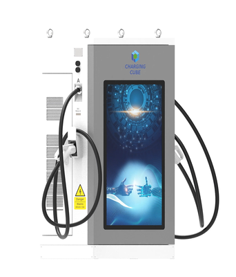 Schermo pubblicitario LCD da 55 pollici Caricabatterie EV DC a doppia pistola da 240 kW CLF-DC-240 CCS1 CCS2 CHAdeMO GB/T