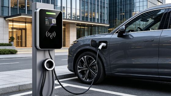Un buon prezzo. IP54 UL94 V0 Colonna di vetro quadrata montata sulla parete Tipo di struttura Caricabatterie EV Tipo1 11kw 16A 380V 5.64 pollici Display LCD Stazione di ricarica AC In linea