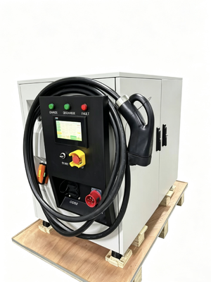 Un buon prezzo. 65kWH 60kW Mobile Energy Storage Power Bank Caricabatterie DC Liquid Cooling 7m Cable IP54 7 pollici Touch Screen Compatibile CCS1 CCS2 CHAdeMO GBT Tesla Charging Gun In linea