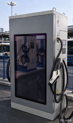 Serie Schermo Pubblicitario 60kW Dual Gun Caricatore EV DC LCD 55 Pollici Touch 10 Pollici OCPP1.6J IP54